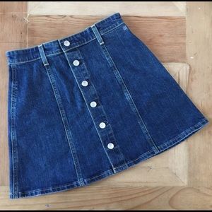 Alexa Chung for AG mini denim jeans skirt sz 28